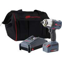 IQv20 Compact Cordless Impact Wrench Kit, 20 V, 1/2" Socket NRZ Safety Inc.