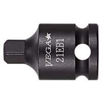 Adaptateur pour douille, Chocs, Prise 3/8", Douille 1/2", 1,5" lo, Clavette NRZ Safety Inc.