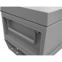 Boîte de rangement pour le chantier, 32" x 19" x 17-13/16", Acier, Gris NRZ Safety Inc.