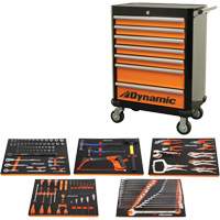 Ensemble d'outils pour m&eacute;canicien automobile avec armoire roulante, 125 morcea NRZ Safety Inc.