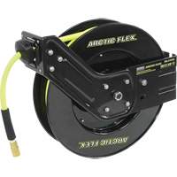 Retractable Hose Reel with Hybrid Polymer Hose, Air, 3/8" x 50', Single Hose, 300 psi NRZ Safety Inc.