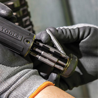 15-in-1 Multi-Bit Ratcheting Screwdriver, 8-3/4" L, Cushion Grip Handle NRZ Safety Inc.