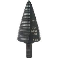 #12 Multi-Hole Step Drill Bit, 7/8" - 1-3/8" , 1/16" Increments, High Speed Steel NRZ Safety Inc.