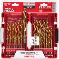 Jeu de forets Shockwave Red Helix, 29 morceaux, Titane NRZ Safety Inc.