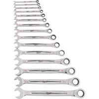 Ratcheting Wrench Set, Combination, 15 Pieces, Imperial NRZ Safety Inc.