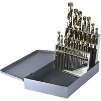 Jeu de forets m&eacute;triques courts Drillco, 19 morceaux, Acier rapide NRZ Safety Inc.