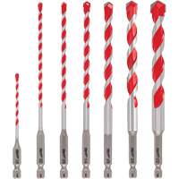 Grand jeu de forets pour perceuse &agrave; percussion Shockwave, 7 morceaux, Carbure NRZ Safety Inc.