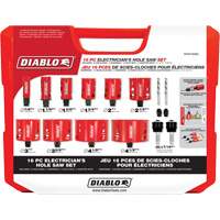Electrician's Bi-Metal Hole Saw Set, 16 Pieces NRZ Safety Inc.