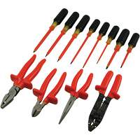 Insulated Screwdriver & Pliers Set, 1000 V, 12 Pcs NRZ Safety Inc.