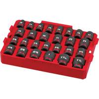 Shockwave Impact Duty Packout Socket Set, 27 Pcs, Impact, 1/2" Drive Size NRZ Safety Inc.
