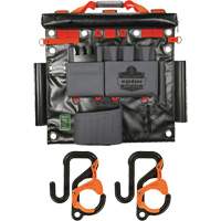 Arsenal 5711 Bucket Truck Tool Board with 2" Locking Aerial Bucket Hooks Kit, Nylon, 8 Pockets, Grey NRZ Safety Inc.