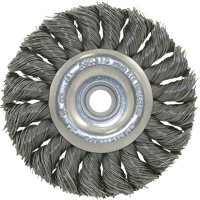3K114 Unthreaded Knot Twisted Wire Wheel, 3-1/4" Dia., 0.014" Fill, 3/8"-1/2 Arbor NRZ Safety Inc.