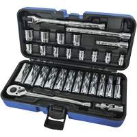 Jeux Rochets & douilles &agrave; 12 pans combin&eacute;s, 30 Mcx, Prise de 3/8", Profond NRZ Safety Inc.