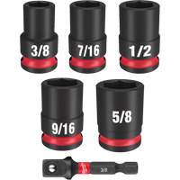 Shockwave Impact Duty SAE Socket Set, 6 Pcs, Impact, 3/8" Drive Size NRZ Safety Inc.