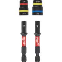 Jeu de tourne-&eacute;crous 2-en-1 Shockwave Impact Duty Quik-Clear, 5/16"/1/4"/3/8" prise, 2-1/2" lo, Magn&eacute;tique NRZ Safety Inc.