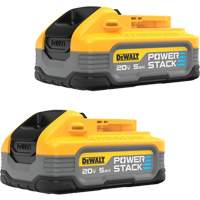 2 batteries POWERSTACK, Lithium-ion, 20 V, 5 Ah NRZ Safety Inc.
