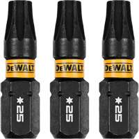 3-Piece FLEXTORQ&reg; Impact Screwdriving Bits, Torx, T-25, 1/4" Drive NRZ Safety Inc.
