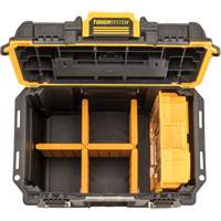 Boîte &agrave; outils compacte et profonde ToughSystem 2.0, 10" x 15-7/20" x 13-4/5", Noir/Jaune NRZ Safety Inc.