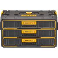 Unit&eacute; &agrave; trois tiroirs ToughSystem 2.0, 21-4/5" x 12-3/10" x 12-3/5", Noir/Jaune NRZ Safety Inc.
