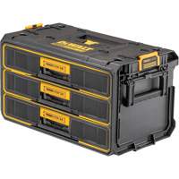 Unit&eacute; &agrave; trois tiroirs ToughSystem 2.0, 21-4/5" x 12-3/10" x 12-3/5", Noir/Jaune NRZ Safety Inc.