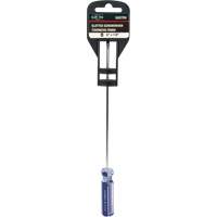 Blue Transparent Striped Slotted Screwdriver, 1/8" Tip, Round, Plastic Handle NRZ Safety Inc.