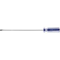 Blue Transparent Striped Slotted Screwdriver, 1/8" Tip, Round, Plastic Handle NRZ Safety Inc.