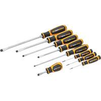 Slotted Dual Material Screwdriver Set in Foam Storage Tray, 9 Pcs. NRZ Safety Inc.