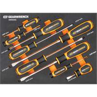 Slotted Dual Material Screwdriver Set in Foam Storage Tray, 9 Pcs. NRZ Safety Inc.
