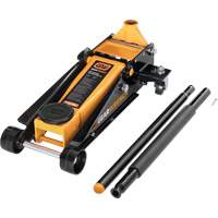 Heavy-Duty Floor Jack, 3 Ton(s) Capacity, 5-1/4" Lowered, 18-1/4" Raised, Manual Hydraulic NRZ Safety Inc.