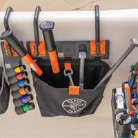 Bucket Work CentreS-Hook Hardware Pouch Module, Nylon, 1 Pockets, Black/Orange NRZ Safety Inc.