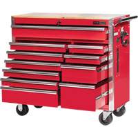 PRC4211 Pro Series Roller Cabinet, 11 Drawers, 42" W x 18" D x Red NRZ Safety Inc.