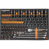 Jeu d'outils de m&eacute;canicien dans des plateaux modulaires en mousse avec conteneur de rangement, 247 morceaux NRZ Safety Inc.