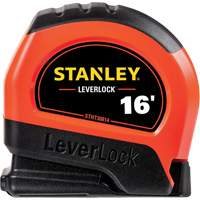 High-Visibility LEVERLOCK&reg; Tape Measure, 16', Imperial Graduations NRZ Safety Inc.