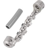 Chaîne de nettoyage de tuyaux de 1-1/4" - 1-1/2" pour c&acirc;ble de serpent &agrave; chaîne de 1/4" NRZ Safety Inc.