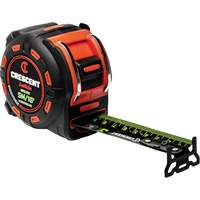 Shockforce NITE EYE Tape Measure, 1-1/4" x 16'/5 m, Metric/SAE Graduations NRZ Safety Inc.