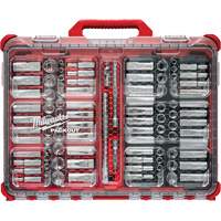 Metric/SAE Ratchet & Socket Set with PACKOUT Low-Profile Organizer, 98 Pcs, 3/8" Drive Size NRZ Safety Inc.