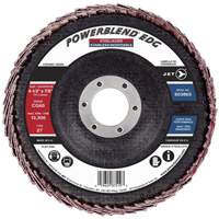 POWERBLEND EDG Flap Disc, 4-1/2" x 7/8", Type 27, CG60 Grit, Ceramic NRZ Safety Inc.