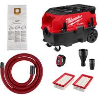 M18 FUEL 9 Gallon Dual Battery Dust Extractor with PACKOUT Compatibility and VACLINK Kit, 27-3/4" x 19" NRZ Safety Inc.