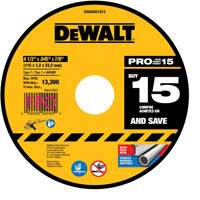 Metal Cutting Wheel for Angle Grinders, 4-1/2" x 0.045", 7/8" Arbor, Type 1, Aluminum Oxide NRZ Safety Inc.