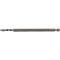 Impactech&reg; Power Bit, Square, #2 Tip, 1/4" Drive Size, 6" Length NRZ Safety Inc.