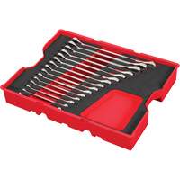 Wrench Set with Tray for PACKOUT Drawers, Ratcheting Combination, 15 Pieces, Metric NRZ Safety Inc.