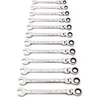 90-Tooth 12 Point Wrench Set, Flex Head/Ratcheting Combination, 12 Pieces, Metric NRZ Safety Inc.