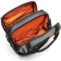 Sac ouvert de 17" pour outils d'ouvrier, Polyester, 3 pochettes, Noir/Gris/Orange NRZ Safety Inc.