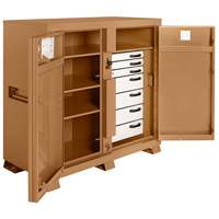 Armoire de chantier mod&egrave;le 112 avec cadenas, Acier, 54,9 pi³, Havane NRZ Safety Inc.