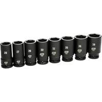 Jeu de douilles SAE &agrave; 6 pans, 8 Mcx, Chocs, Prise de 3/4", Profond NRZ Safety Inc.