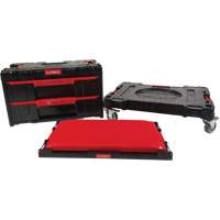 Socle roulant Arx avec jeu de roulettes pivotantes 3 mcx, 23-1/10" x 15" x 13-2/5', Noir NRZ Safety Inc.