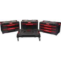 Socle roulant Arx avec jeu de roulettes pivotantes 4 mcx, 23-1/10" x 15" x 22-1/2", Noir NRZ Safety Inc.