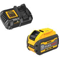 MAX FLEXVOLT Battery & Charger Kit, Lithium-Ion, 20 V/60 V, 9 Ah NRZ Safety Inc.