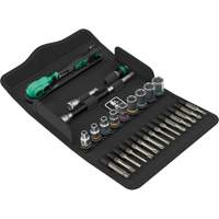 Jeu de cl&eacute; &agrave; cliquet SA 14 Zyklop Comfort avec levier dinversion, 28 Mcx, Prise de 1/4" NRZ Safety Inc.