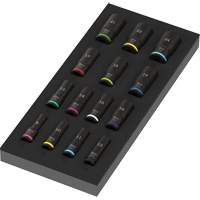 Insert en mousse pour jeu de douilles profondes Impaktor 1 Zyklop B, 15 Mcx, Chocs, Prise de 3/8", Profond NRZ Safety Inc.